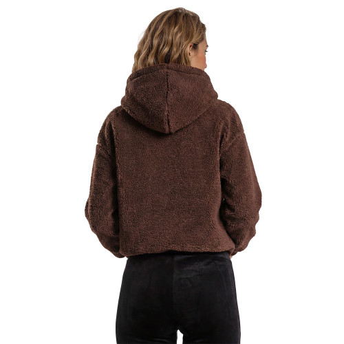 Karl Kani Γυναικεία μπλούζα fleece Signature Teddy Oversized Hoodie